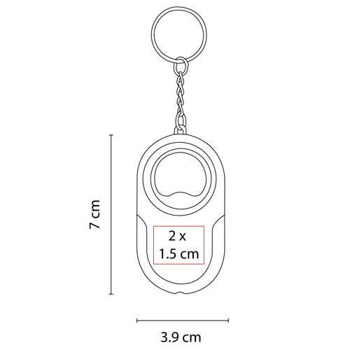 LLAVERO DESTAPADOR CON LUZ KAZAN 2