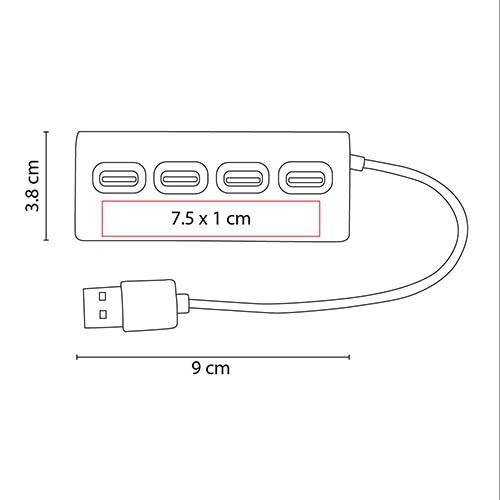 HUB DE 4 PUERTOS USB NEWPORT 2