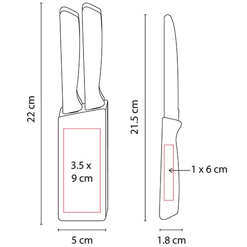 SET DE CUCHILLOS CORVI 2