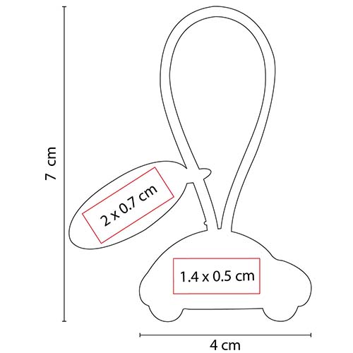 LLAVERO AUTO CON PLACA 2