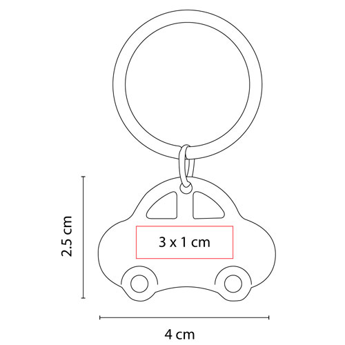 LLAVERO CARRO ELEUSIS PLATA 2