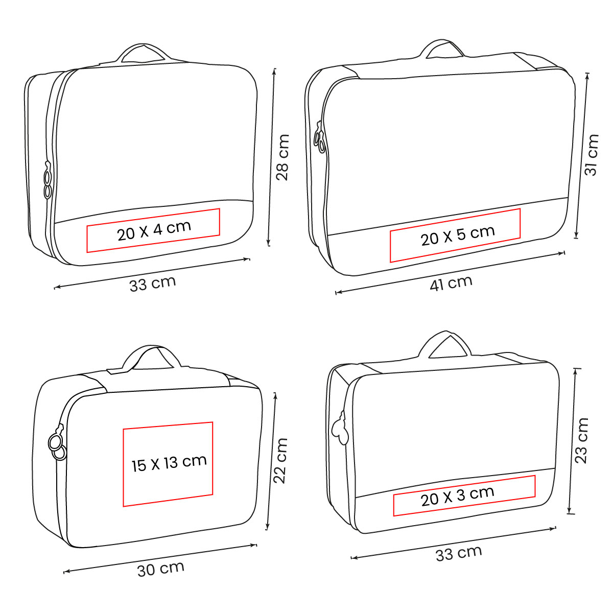 SET ORGANIZADOR DE VIAJE DEVIKA 2